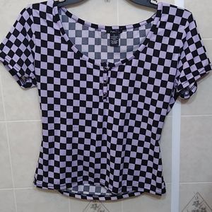 Checkerboard Crop top